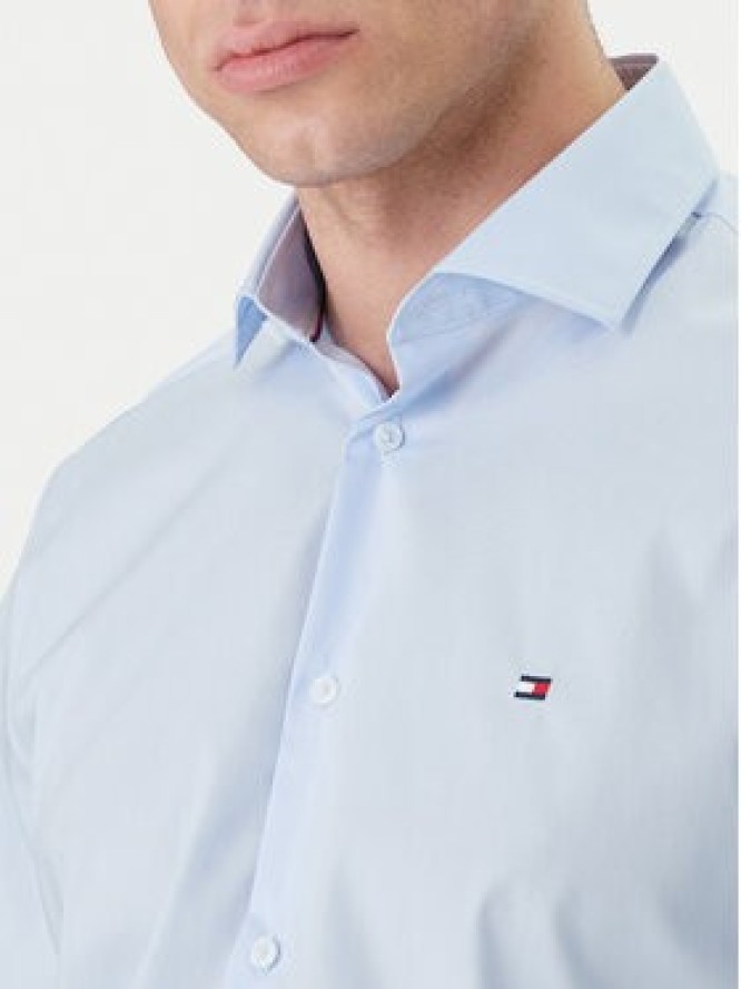 Tommy Hilfiger Koszula MW0MW43122 Błękitny Slim Fit