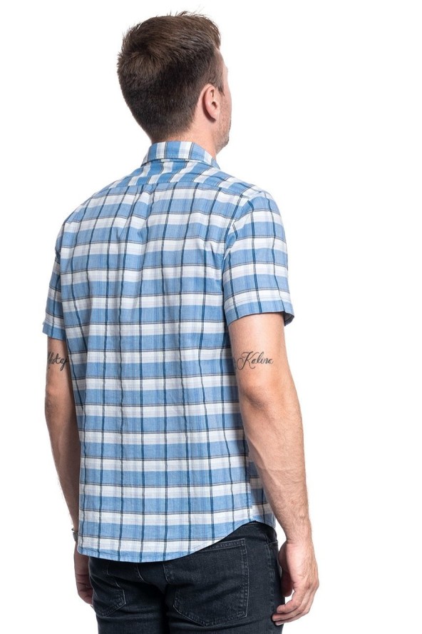 MĘSKA KOSZULA LEE LEE BUTTON DOWN SS SUMMER BLUE L886DGNJ 112123622