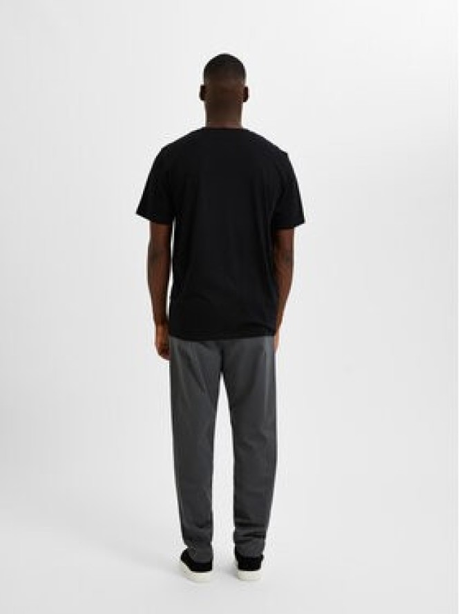 Selected Homme T-Shirt Aspen 16087858 Czarny Regular Fit