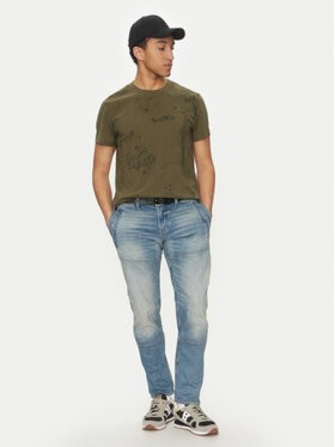 G-Star Raw T-Shirt Wash D25973-C338 H343 Zielony Regular Fit