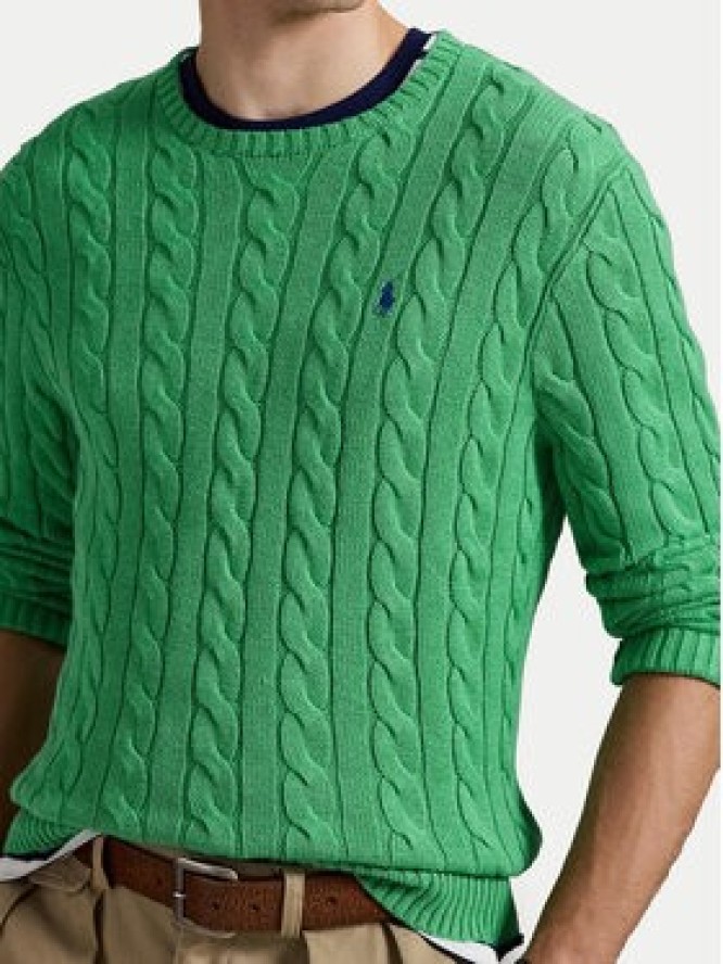 Polo Ralph Lauren Sweter 710775885523 Zielony Regular Fit
