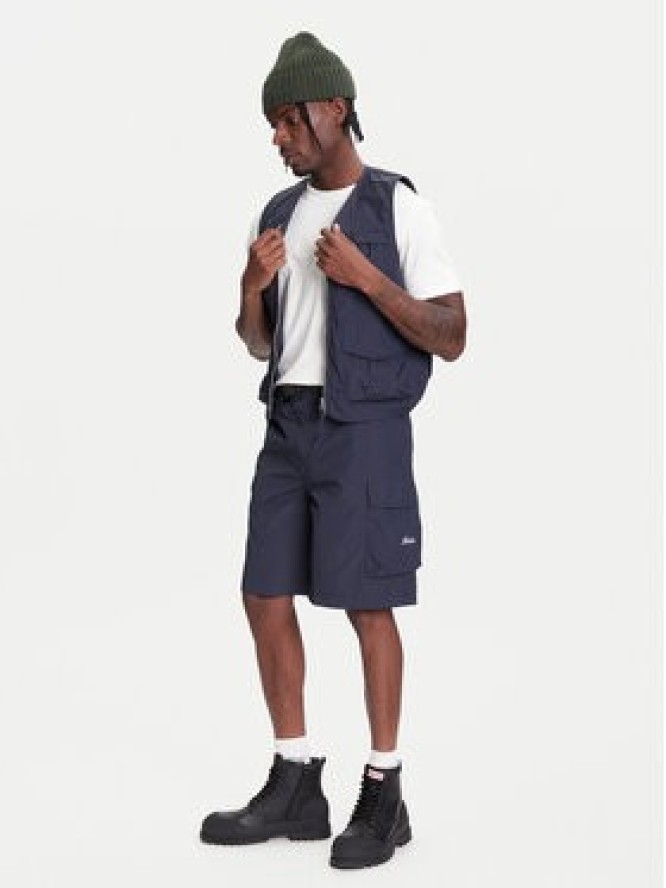 Robe di Kappa Szorty materiałowe Giovani 67124BW Granatowy Regular Fit