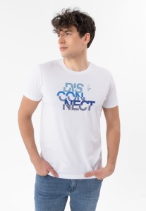 T-shirt z nadrukiem T-DIS