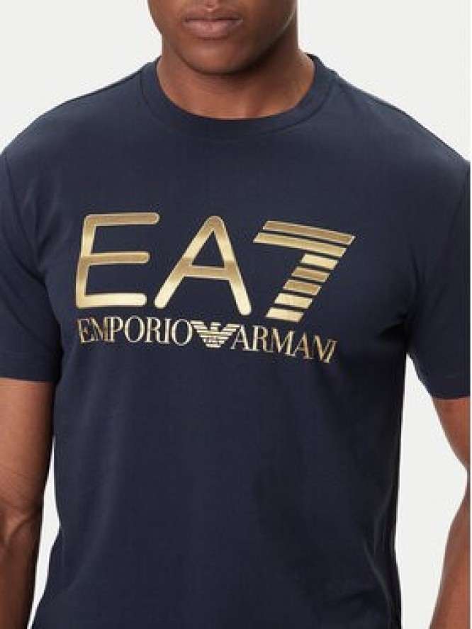 EA7 Emporio Armani T-Shirt 7M001189 AF17789 UB102 Granatowy Regular Fit
