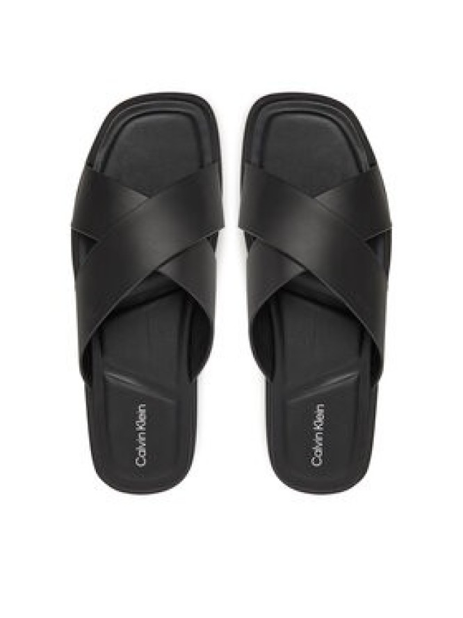 Calvin Klein Klapki Criss Cross Sandal HM0HM01737 Czarny