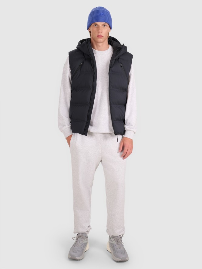 4F Bezrękawnik puchowy z wypełnieniem syntetycznym męski - czarny S