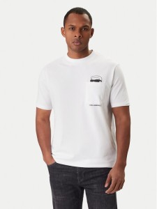 KARL LAGERFELD T-Shirt 755047 561221 Biały Regular Fit