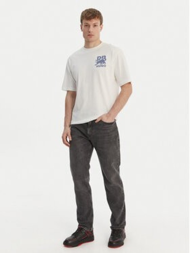 HUGO T-Shirt Delel_RB 50564572 Biały Relaxed Fit