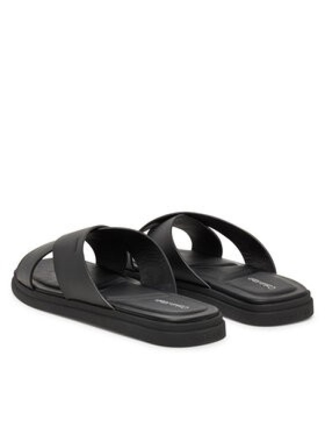 Calvin Klein Klapki Criss Cross Sandal HM0HM01737 Czarny