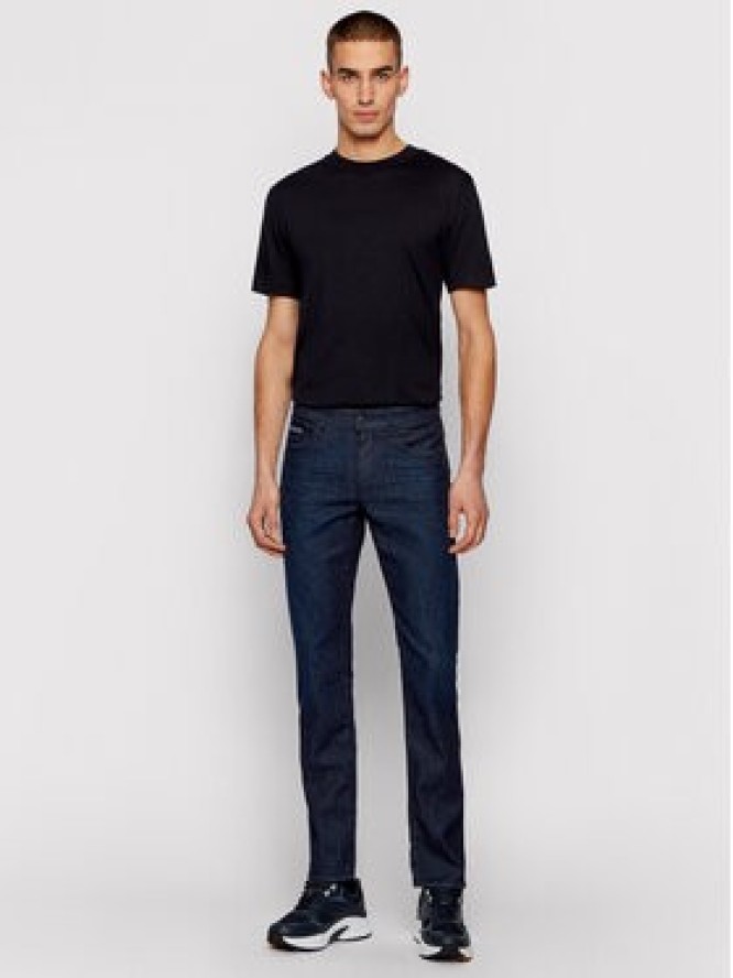 Boss Jeansy Delaware3-1 50449701 Granatowy Slim Fit