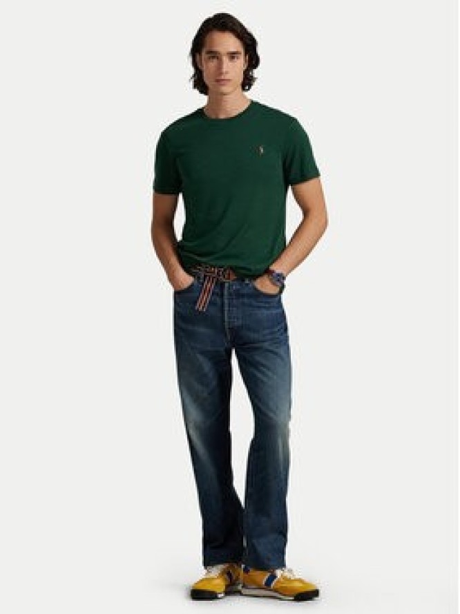 Polo Ralph Lauren T-Shirt 710740727099 Zielony Custom Slim Fit