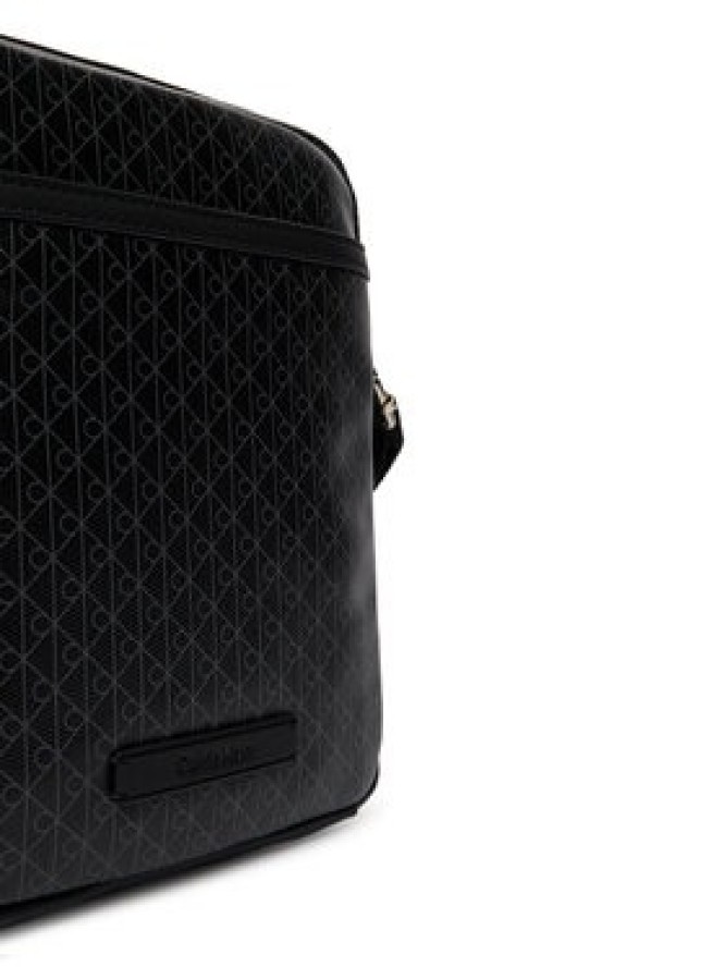 Calvin Klein Saszetka Emblem Aop Coated Slim Reporter LV04D3334G Czarny