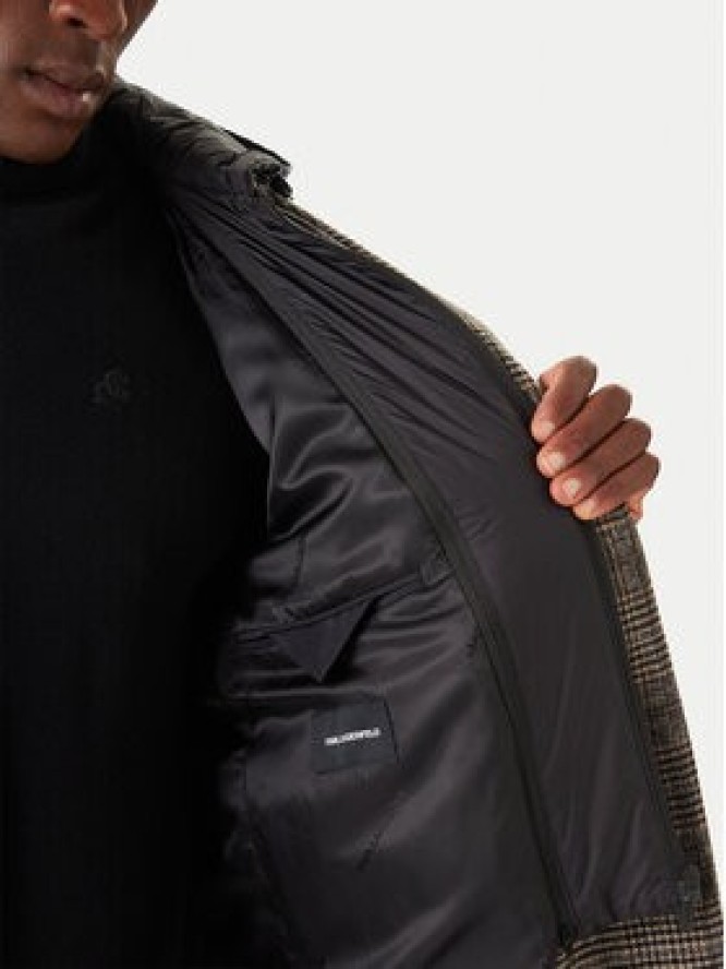 KARL LAGERFELD Płaszcz wełniany 455733 554755 Szary Regular Fit