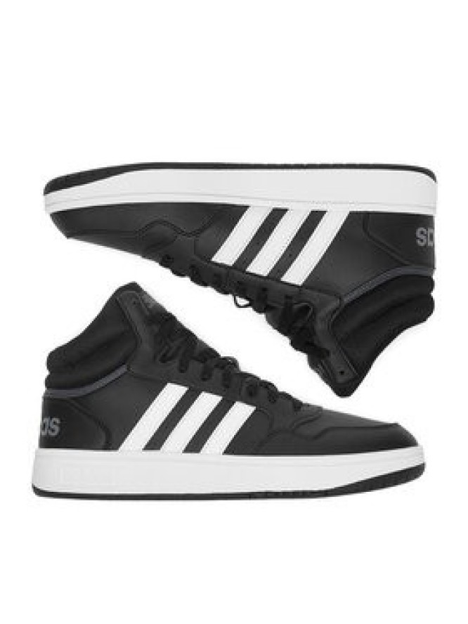 adidas Sneakersy HOOPS 3.0 MID GW3020 Czarny