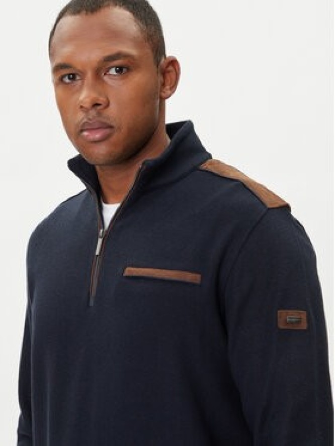 Bugatti Bluza 8500-85050D Granatowy Regular Fit