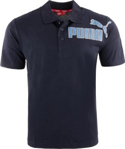 Męska koszulka polo Puma męska niebieska