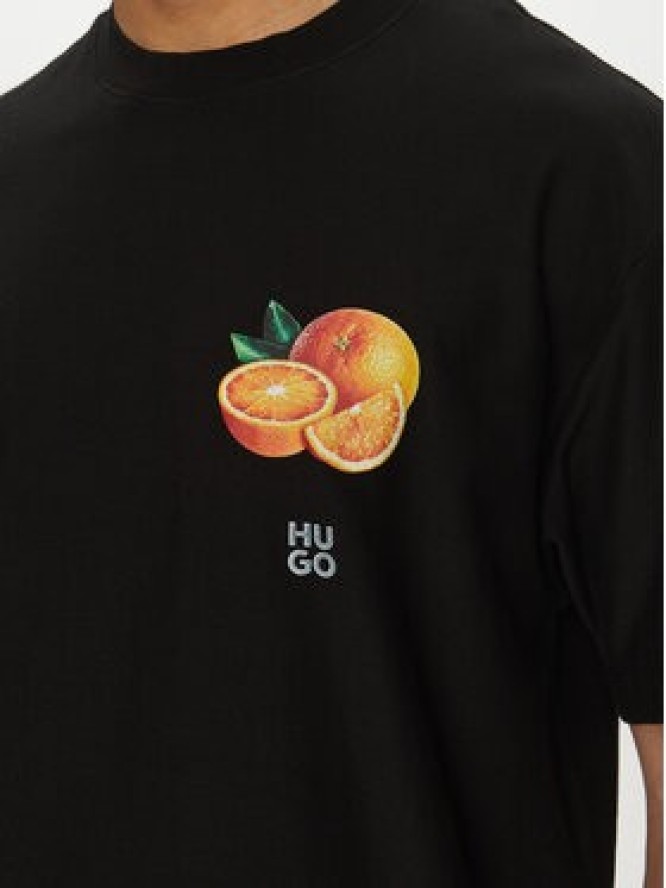 HUGO T-Shirt Dartiee 50537576 Czarny Oversize