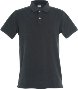 clique Stretch Premium Polo męska — elastyczna, anthracite Melange