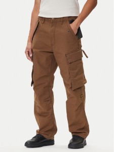 G-Star Raw Spodnie materiałowe R-3N D25224-D191 Brązowy Straight Fit
