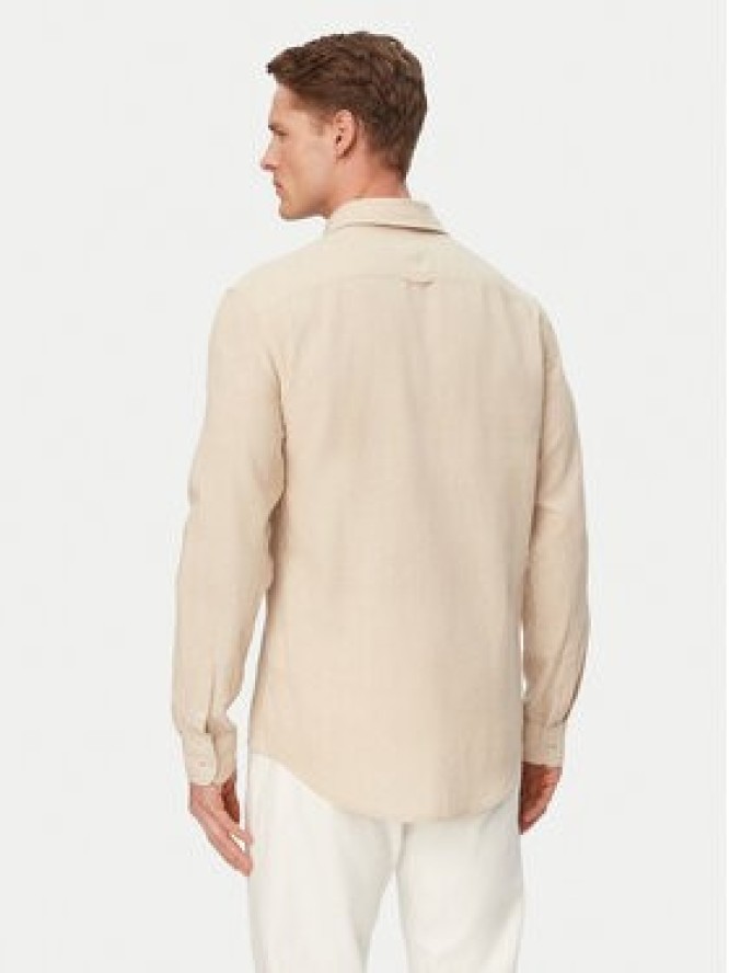 Tommy Jeans Koszula DM0DM22761 Beżowy jasny Regular Fit