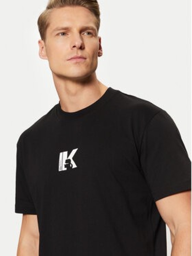 Karl Lagerfeld Jeans T-Shirt A1M17044 Czarny Regular Fit