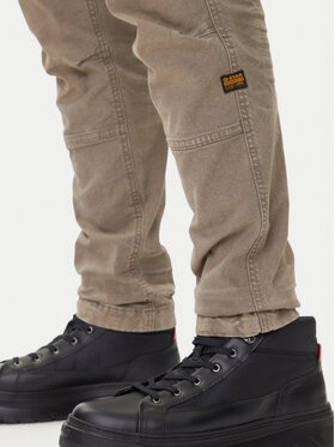 G-Star Raw Spodnie materiałowe Rovic Zip 3D D02190-E172 Beżowy Tapered Fit