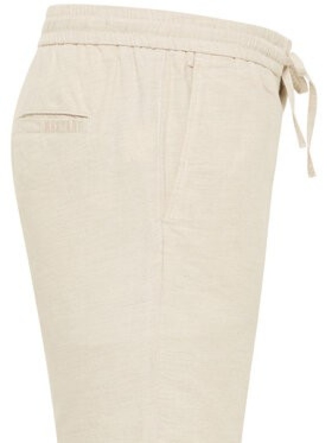 Mustang Szorty materiałowe Linen 1016459 Écru Loose Fit