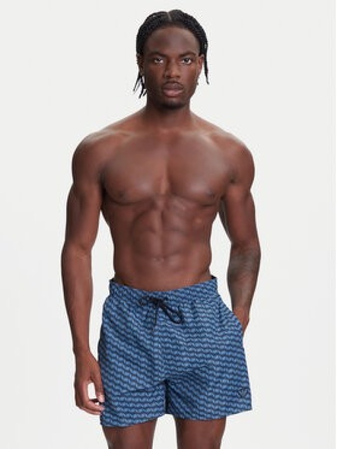 Emporio Armani Underwear Szorty kąpielowe EM000583 AF12342 F9035 Niebieski Regular Fit