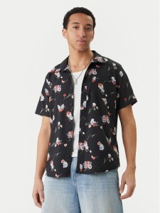 RVCA Koszula Morning Glory AVYWT00490 Czarny Regular Fit