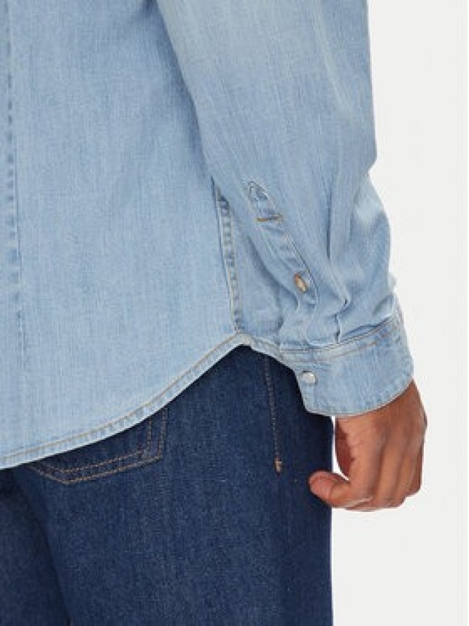 Guess Koszula jeansowa M4GH02 D3PF5 Niebieski Slim Fit
