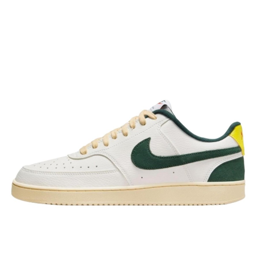 Buty do chodzenia dla dorosłych Nike Court Vision Low Sail Pro Green Opti Yellow