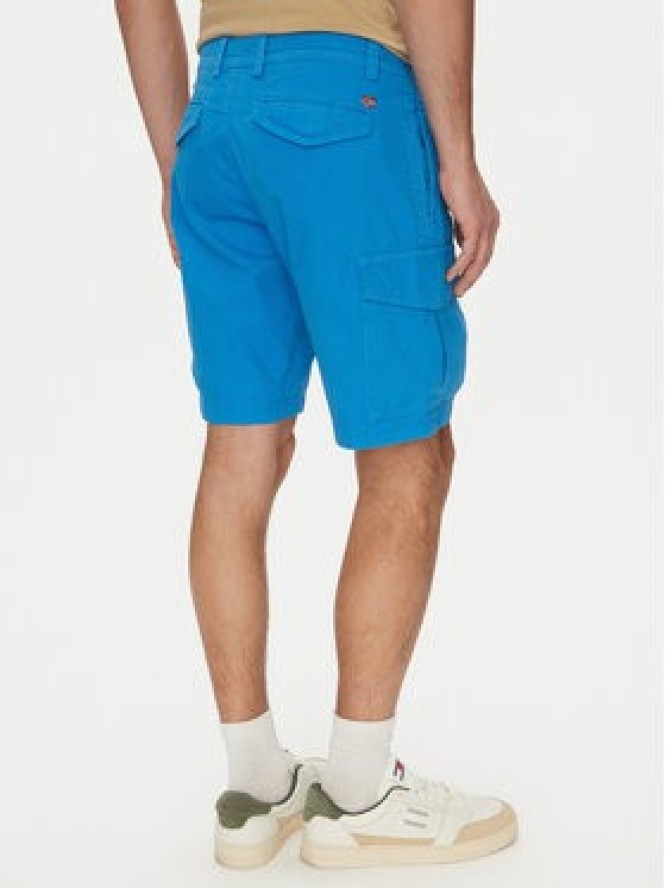 Napapijri Szorty materiałowe N-Deline NP0A4HOT Niebieski Regular Fit