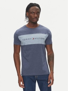 Tommy Hilfiger T-Shirt UM0UM03418 Niebieski Regular Fit