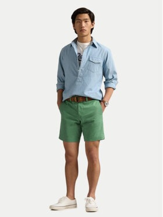 Polo Ralph Lauren Szorty materiałowe 710799213048 Zielony Straight Fit