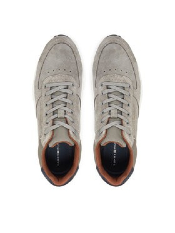 Tommy Hilfiger Sneakersy Premium Suede Hybrid FM0FM05690 Szary