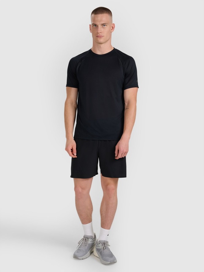 4F Koszulka do biegania szybkoschnąca męska - czarna L