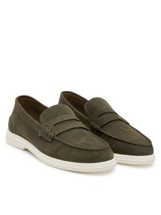 Tommy Hilfiger Mokasyny Nubuck P Loafer FM0FM05350 Khaki