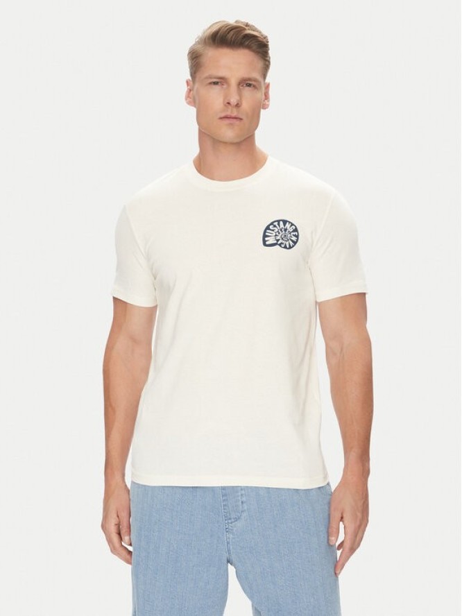 Mustang T-Shirt Austin 1016489 Écru Regular Fit