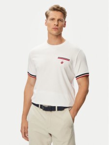 Beverly Hills Polo Club T-Shirt P-SS26M-TS0112 Biały Regular Fit