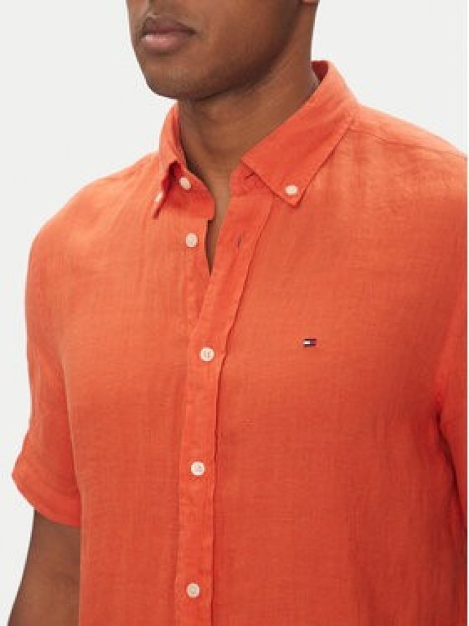 Tommy Hilfiger Koszula MW0MW35207 Pomarańczowy Regular Fit