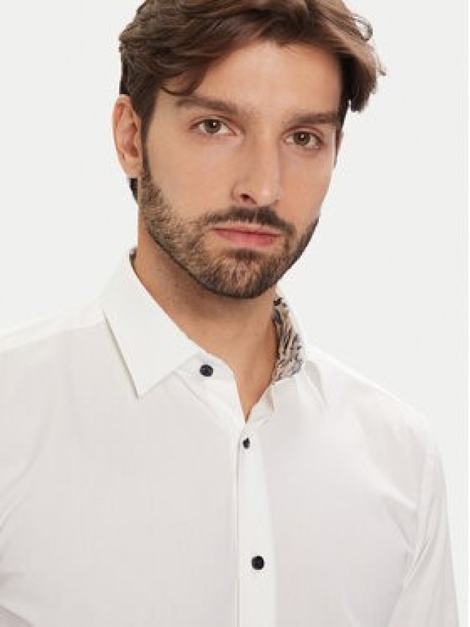 BOSS Koszula H-Hank 50549930 Biały Slim Fit