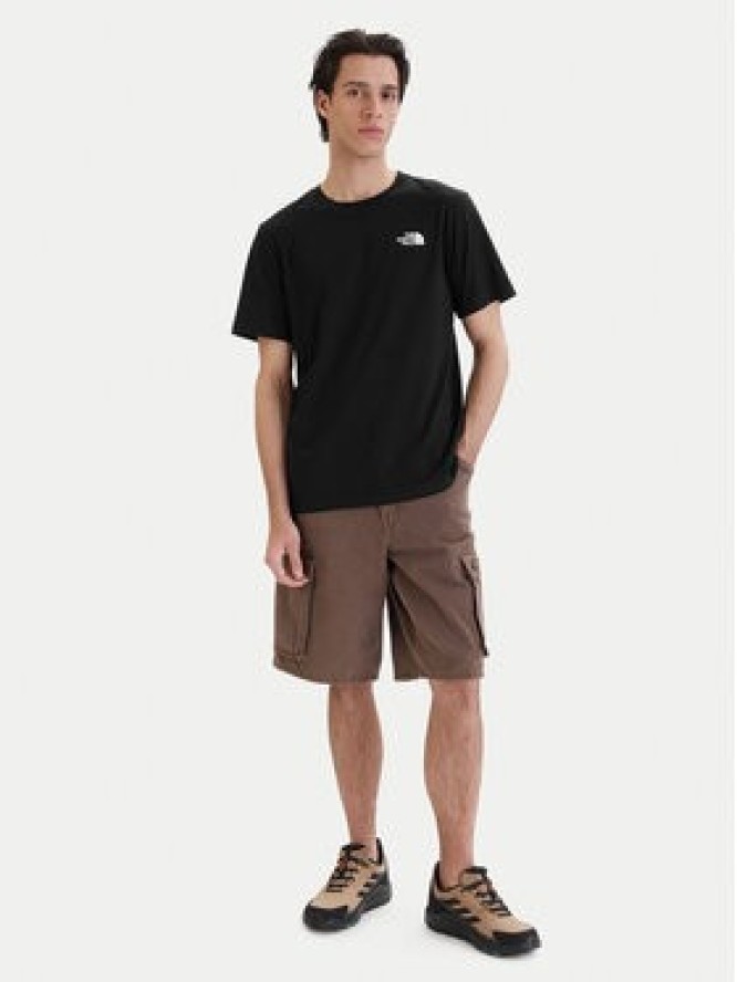 The North Face T-Shirt Vertical NF0A8GV1 Czarny Regular Fit