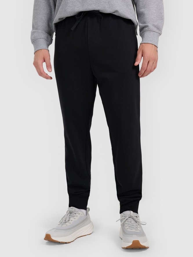 4F Spodnie dresowe joggery męskie - czarne XL