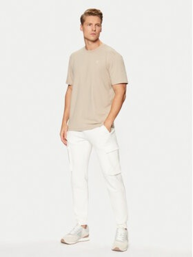 Guess Spodnie materiałowe Z4YB08 K9V31 Écru Regular Fit