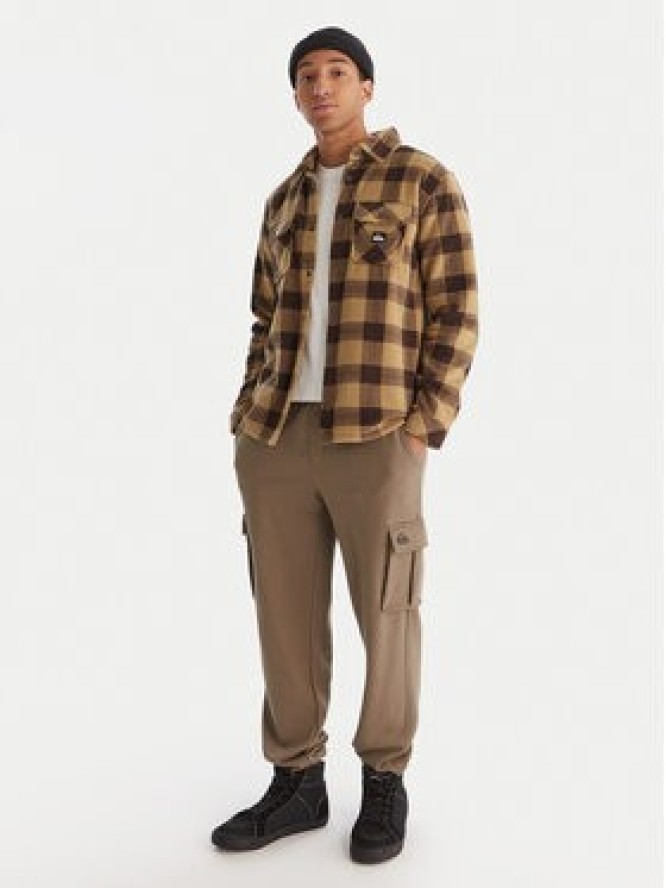 Quiksilver Spodnie dresowe Cargo Fleece EQYFB03401 Khaki Regular Fit