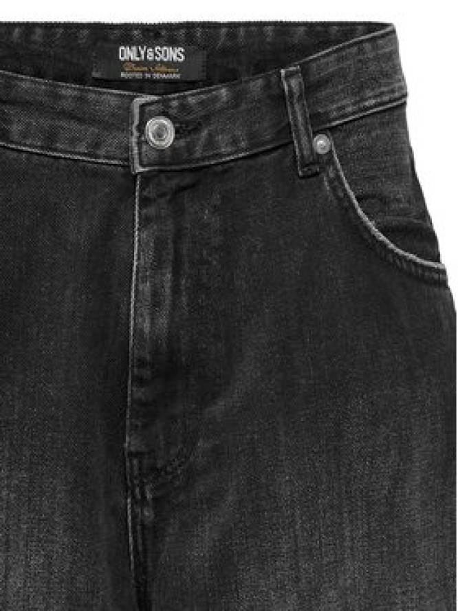 Only & Sons Szorty jeansowe Carl 22032957 Czarny Balloon Fit