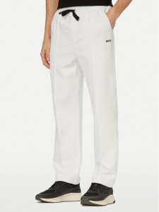 BOSS Spodnie dresowe Member Hurley 50558602 Biały Regular Fit
