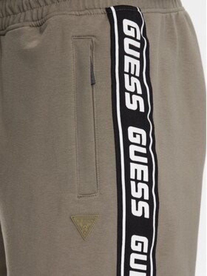 Guess Szorty sportowe Arlo Z2YD02 K6ZS1 Zielony Loose Fit