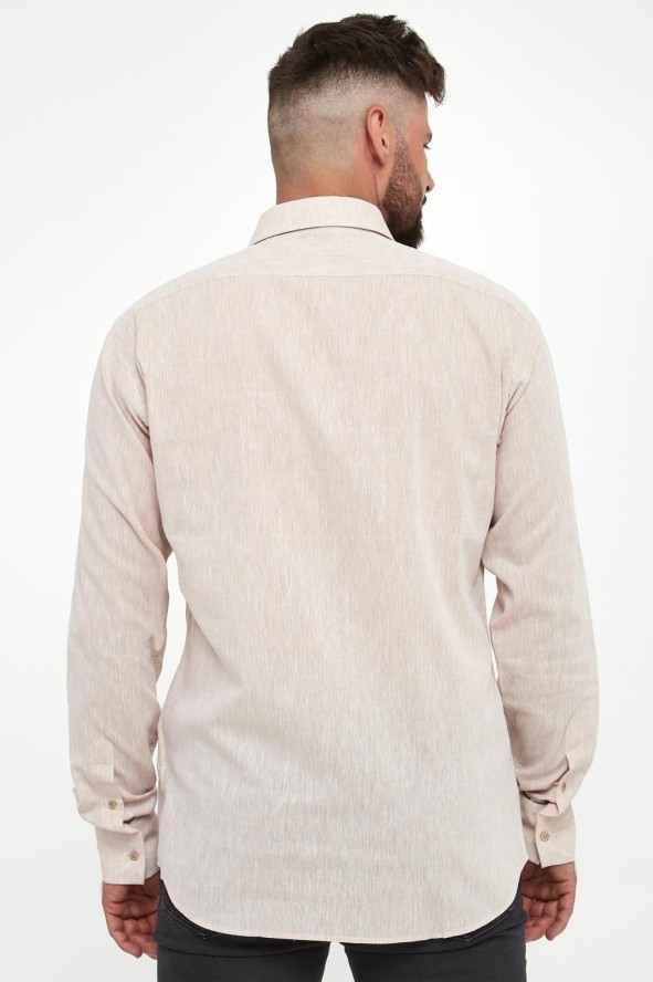 Koszula męska lniana KARL LAGERFELD