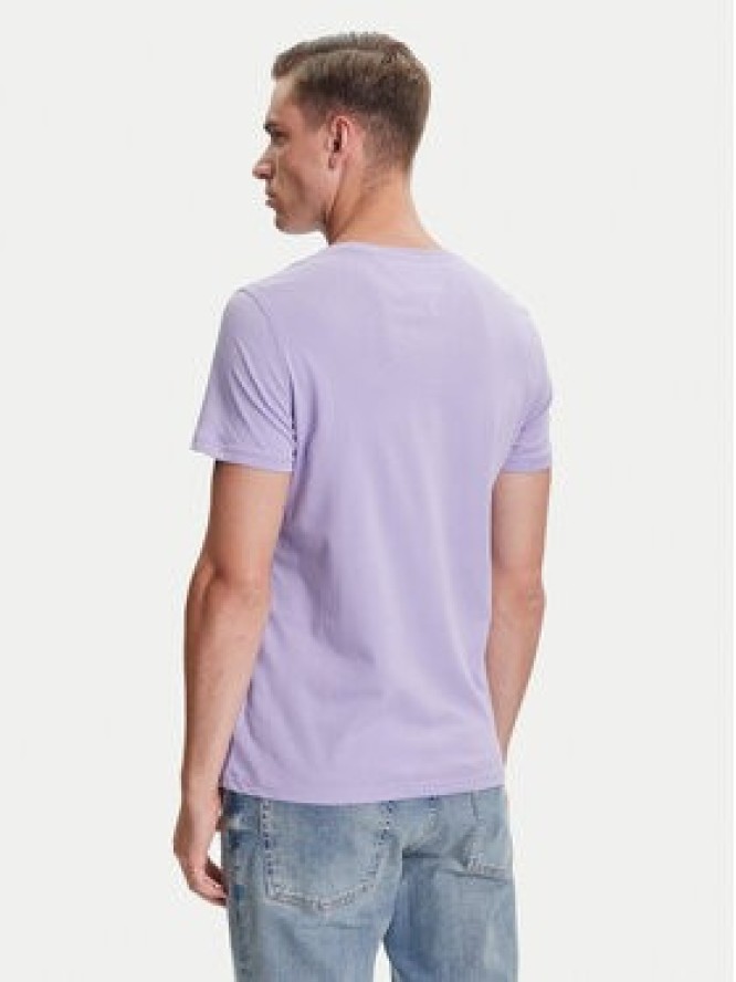 Tommy Jeans T-Shirt DM0DM04411 Fioletowy Slim Fit